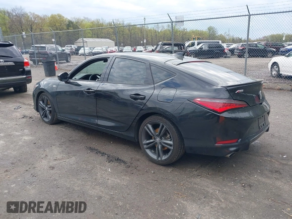 2024 Acura Integra Technology with VIN 19UDE4H65RA019509, listed as a IAAI auction lot 42028355 with Not provided miles and . Bid and sale history available at DreamBid. Image 3.