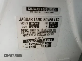 2015 Jaguar XF Portfolio z VIN SAJWJ0FF1F8U55504, wystawiony jako Copart lot #85742414 z przebiegiem Nie podano mil oraz Czysty tytuł • Clean title. Historia ofert i sprzedaży dostępna na DreamBid. Obrazek 12.