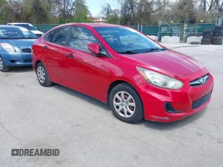 2012 Hyundai Accent GLS with VIN KMHCT4AE0CU095304, listed as a IAAI auction lot 42050749 with 110,230 mi miles. Bid and sale history available at carsss.com. Image 1.