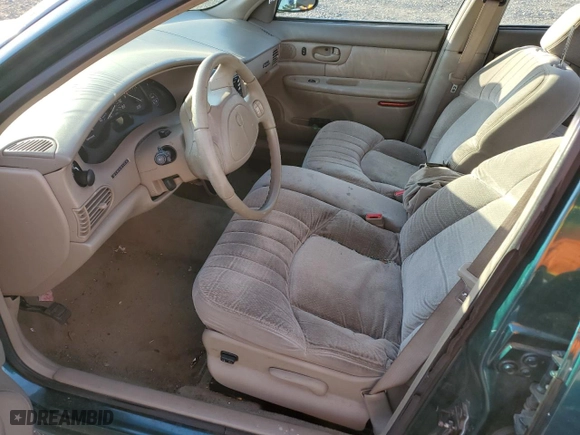 1997 Buick Century Custom with VIN 2G4WS52M0V1416249, listed as a Copart auction lot 77905994 with 0 mi miles and Salvage Title. Bid and sale history available at carsss.com. Image 7.