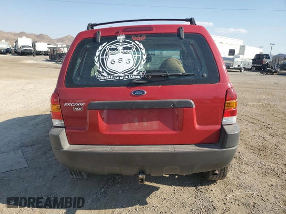 2001 Ford Escape XLS with VIN 1FMYU02161KE97828, listed as a Copart auction lot 62542154 with 186,810 mi miles and Salvage Title. Bid and sale history available at carsss.com. Image 6.