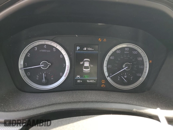 2018 Hyundai Sonata SEL with VIN 5NPE34AF0JH709281, listed as a Copart auction lot 48797735 with 96,482 mi miles and Salvage Title. Bid and sale history available at DreamBid. Image 9.