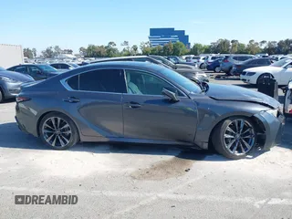 2021 Lexus IS 350 F Sport with VIN JTHGZ1B28M5047647, listed as a IAAI auction lot 42485887 with 27,544 mi miles and . Bid and sale history available at DreamBid. Image 13.