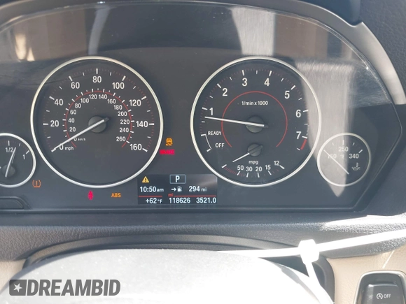 2016 BMW 3 Series 328i with VIN WBA8E9G59GNT88303, listed as a IAAI auction lot 42059679 with 118,626 mi miles and . Bid and sale history available at DreamBid. Image 7.