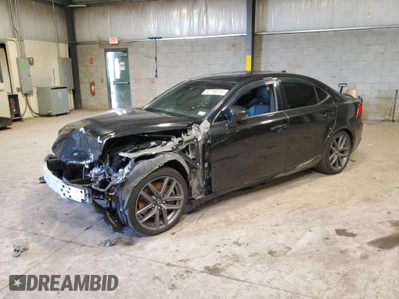 2018 Lexus IS with VIN JTHC81D2XJ5031055, listed as a Copart auction lot 85798034 with 74,309 mi miles and Salvage Title. Bid and sale history available at carsss.com. Image 1.