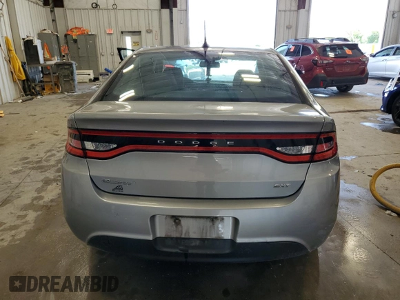 2015 Dodge Dart SXT with VIN 1C3CDFBB1FD344154, listed as a Copart auction lot 61620545 with 61,234 mi miles and Non repairable. Bid and sale history available at DreamBid. Image 6.