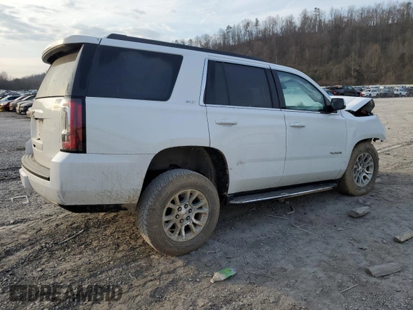 2020 GMC Yukon SLT with VIN 1GKS2BKC6LR277729, listed as a Copart auction lot 48570925 with 0 mi miles and Salvage Title. Bid and sale history available at carsss.com. Image 3.
