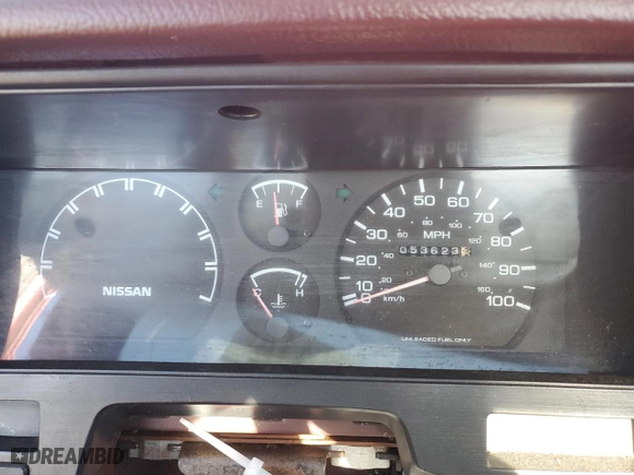 1993 Nissan Trucks 2WD with VIN 1N6SD11S2PC345264, listed as a Copart auction lot 83001414 with 53,623 mi miles and Salvage Title. Bid and sale history available at carsss.com. Image 9.