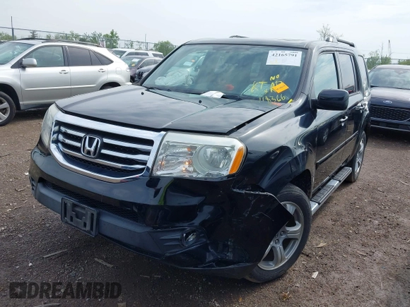 2014 Honda Pilot EX-L with VIN 5FNYF4H5XEB011816, listed as a IAAI auction lot 42165791 with 118,366 mi miles and . Bid and sale history available at carsss.com. Image 17.