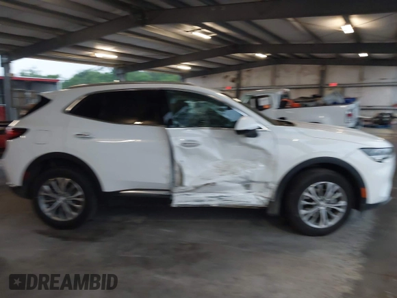 2023 Buick Envision Preferred with VIN LRBFZMR45PD203805, listed as a IAAI auction lot 42095790 with 11,117 mi miles and . Bid and sale history available at carsss.com. Image 13.
