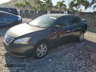 2015 Nissan Sentra SV with VIN 3N1AB7AP3FL636039, listed as a Copart auction lot 52860715 with 139,479 mi miles and Salvage Title. Bid and sale history available at carsss.com. Image 1.