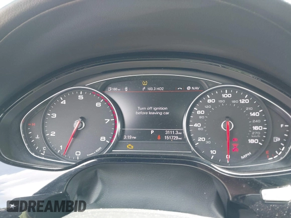 2015 Audi A8 4.0T with VIN WAU32AFD4FN002477, listed as a IAAI auction lot 42157514 with 151,729 mi miles and . Bid and sale history available at DreamBid. Image 7.