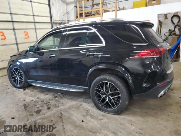 2023 Mercedes-Benz GLE 53 AMG with VIN 4JGFB6BE9PA868885, listed as a Copart auction lot 42958715 with 40,632 mi miles and Salvage title. Bid and sale history available at DreamBid. Image 2.