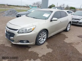 2015 Chevrolet Malibu LTZ with VIN 1G11F5SL3FF328986, listed as a IAAI auction lot 41578501 with 147,998 mi miles. Bid and sale history available at carsss.com. Image 2.