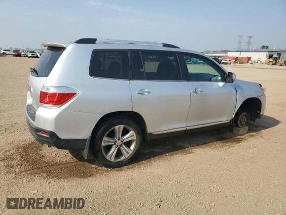 2012 Toyota Highlander Limited with VIN 5TDDK3EH7CS133108, listed as a Copart auction lot 60287995 with 201,779 mi miles and Salvage title. Bid and sale history available at DreamBid. Image 3.