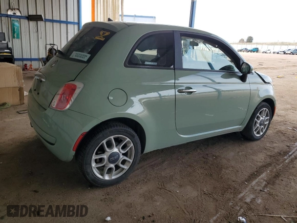 2013 FIAT 500 Pop with VIN 3C3CFFAR3DT534909, listed as a Copart auction lot 50593945 with 96,172 mi miles and Non repairable. Bid and sale history available at DreamBid. Image 3.