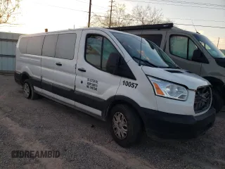 2019 Ford Transit Passenger XL with VIN 1FBZX2ZM5KKA60694, listed as a Copart auction lot 76660313 with 319,303 mi miles and Salvage Title. Bid and sale history available at DreamBid. Image 4.