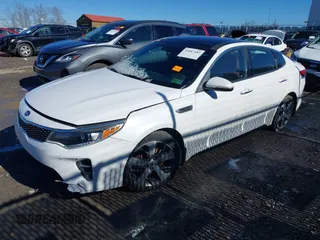 2016 Kia Optima SX Turbo with VIN 5XXGW4L29GG025604, listed as a IAAI auction lot 41687483 with 112,853 mi miles and . Bid and sale history available at carsss.com. Image 19.