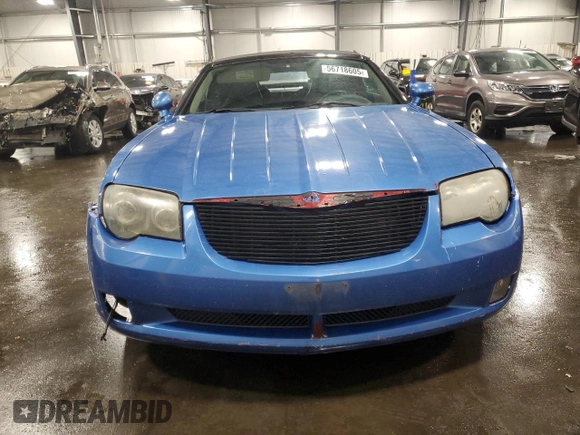 2005 Chrysler Crossfire Limited z VIN 1C3AN65L95X049339, wystawiony jako Copart lot #56718605 z przebiegiem 160 068 mil mil oraz Szkoda całkowita • Salvage title. Historia ofert i sprzedaży dostępna na DreamBid. Obrazek 5.