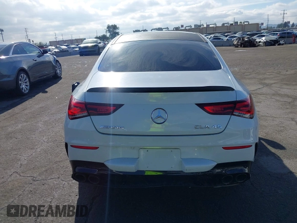 2021 Mercedes-Benz CLA 45 AMG with VIN W1K5J5DB4MN206125, listed as a IAAI auction lot 40928985 with 34,410 mi miles and . Bid and sale history available at DreamBid. Image 16.