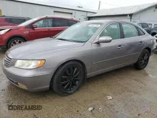 2008 Hyundai Azera Limited z VIN KMHFC46F08A297504, wystawiony jako Copart lot #55467735 z przebiegiem 274 384 mil mil oraz Szkoda całkowita • Salvage title. Historia ofert i sprzedaży dostępna na DreamBid. Obrazek 1.