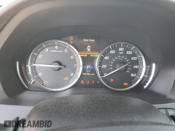 2017 Acura MDX Advance z VIN 5FRYD4H95HB020113, wystawiony jako Copart lot #75801514 z przebiegiem 106 785 mil mil oraz Szkoda całkowita • Salvage title. Historia ofert i sprzedaży dostępna na DreamBid. Obrazek 9.
