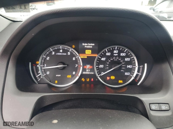 2020 Acura TLX with VIN 19UUB1F30LA015228, listed as a Copart auction lot 45004755 with 54,552 mi miles and Salvage Title. Bid and sale history available at carsss.com. Image 9.