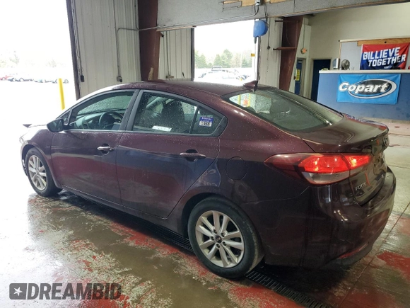 2017 Kia Forte LX with VIN 3KPFL4A73HE132225, listed as a Copart auction lot 54540115 with 100,896 mi miles and Salvage Title. Bid and sale history available at carsss.com. Image 2.