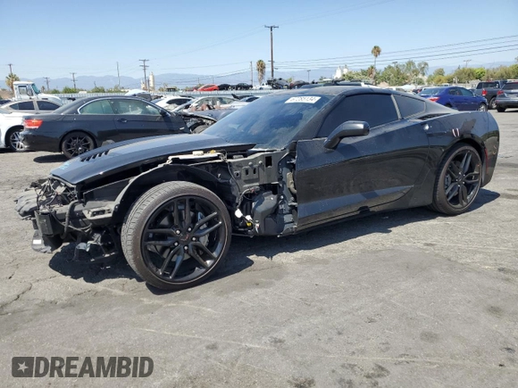 2019 Chevrolet Corvette 1LT with VIN 1G1YB2D73K5121961, listed as a Copart auction lot 67285134 with 48,447 mi miles and Salvage Title. Bid and sale history available at carsss.com. Image 1.
