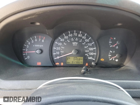 2004 Kia Spectra LX with VIN KNAFE122845046827, listed as a Copart auction lot 52262575 with 91,786 mi miles and Clean Title. Bid and sale history available at carsss.com. Image 9.