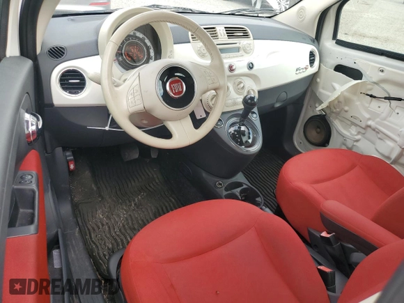 2013 FIAT 500 Pop with VIN 3C3CFFDR0DT514872, listed as a Copart auction lot 59517625 with 137,710 mi miles and Salvage title. Bid and sale history available at DreamBid. Image 8.