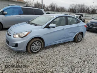 2013 Hyundai Accent GLS with VIN KMHCT4AE6DU421074, listed as a Copart auction lot 44383735 with 104,645 mi miles and Salvage title. Bid and sale history available at DreamBid. Image 1.