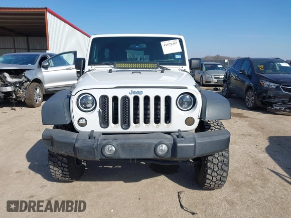 2014 Jeep Wrangler Unlimited Sport with VIN 1C4BJWDG2EL100591, listed as a IAAI auction lot 41578357 with 155,929 mi miles and . Bid and sale history available at DreamBid. Image 12.