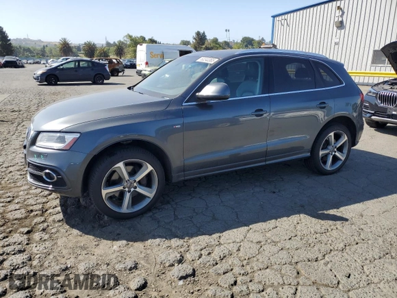2014 Audi Q5 Premium Plus with VIN WA1DGAFP7EA044290, listed as a Copart auction lot 60240365 with 128,933 mi miles and Salvage title. Bid and sale history available at DreamBid. Image 1.