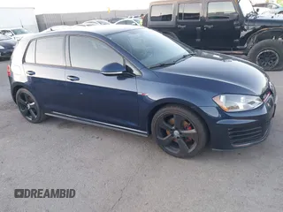 2016 Volkswagen Golf GTI SE with VIN 3VW4T7AU2GM062653, listed as a IAAI auction lot 41626898 with 67,396 mi miles. Bid and sale history available at carsss.com. Image 1.