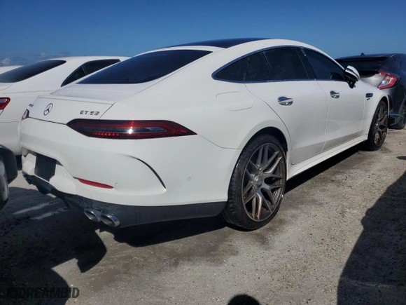 2020 Mercedes-Benz AMG GT with VIN W1K7X6BB4LA033437, listed as a Copart auction lot 74887734 with 0 mi miles and Salvage Title. Bid and sale history available at carsss.com. Image 3.