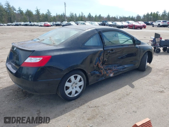 2008 Honda Civic Cpe LX with VIN 2HGFG126X8H546861, listed as a IAAI auction lot 42080356 with 47,562 mi miles. Bid and sale history available at carsss.com. Image 4.