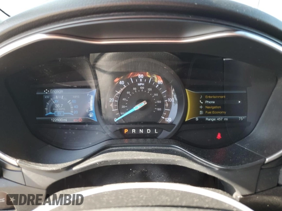 2019 Ford Fusion Titanium with VIN 3FA6P0RU1KR209297, listed as a Copart auction lot 54358065 with 122,600 mi miles and Salvage Title. Bid and sale history available at DreamBid. Image 9.