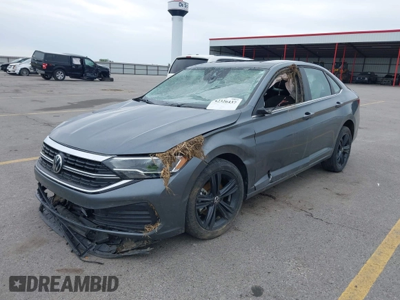 2022 Volkswagen Jetta SE with VIN 3VW7M7BU5NM000413, listed as a IAAI auction lot 42326437 with 61,385 mi miles and . Bid and sale history available at DreamBid. Image 18.