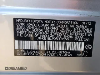 2013 Lexus GS 350 with VIN JTHCE1BL9D5001599, listed as a Copart auction lot 75756094 with 107,283 mi miles and Salvage Title. Bid and sale history available at carsss.com. Image 13.