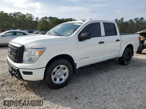 2021 Nissan Titan S with VIN 1N6AA1ECXMN510209, listed as a Copart auction lot 45485795 with 71,495 mi miles and Salvage title. Bid and sale history available at DreamBid. Image 1.