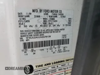 2010 Ford Expedition Limited z VIN 1FMJU2A52AEA76138, wystawiony jako Copart lot #54794895 z przebiegiem 162 220 mil mil oraz Szkoda całkowita • Salvage title. Historia ofert i sprzedaży dostępna na DreamBid. Obrazek 13.