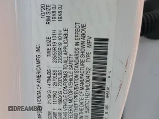 2021 Acura RDX with VIN 5J8TC1H31ML004752, listed as a Copart auction lot 60276605 with 160,119 mi miles and Salvage title. Bid and sale history available at DreamBid. Image 13.