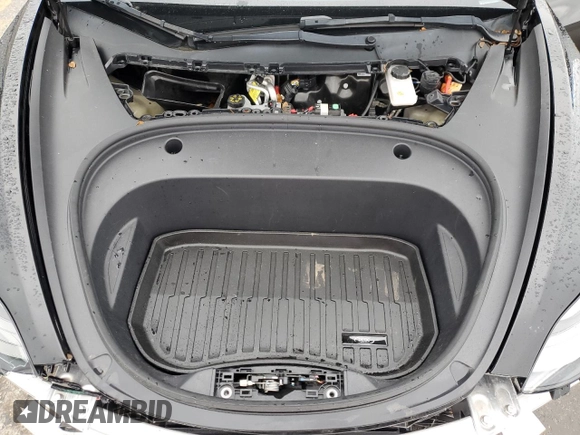 2022 Tesla Model 3 with VIN 5YJ3E1EA0NF186296, listed as a Copart auction lot 45711405 with 75,653 mi miles and Salvage Title. Bid and sale history available at DreamBid. Image 11.