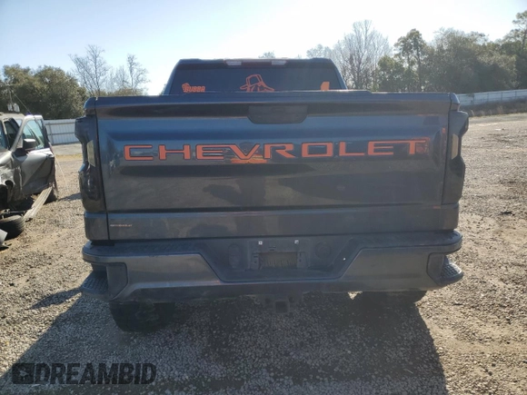 2020 Chevrolet Silverado 1500 Custom with VIN 3GCPWBEF1LG309594, listed as a Copart auction lot 47881835 with 124,433 mi miles and Salvage Title. Bid and sale history available at carsss.com. Image 6.