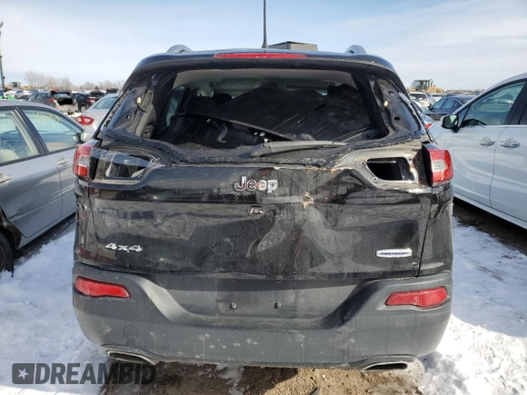 2016 Jeep Cherokee Latitude with VIN 1C4PJLCS9GW264514, listed as a Copart auction lot 45118795 with 117,785 mi miles and Salvage Title. Bid and sale history available at carsss.com. Image 6.