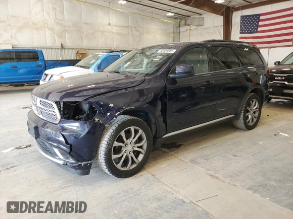 2018 Dodge Durango SXT with VIN 1C4RDJAG8JC279890, listed as a Copart auction lot 63655985 with 93,350 mi miles and Clean title. Bid and sale history available at DreamBid. Image 1.