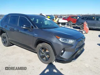 2021 Toyota RAV4 Hybrid XSE with VIN 4T3E6RFV5MU057078, listed as a IAAI auction lot 41718381 with 65,797 mi miles. Bid and sale history available at carsss.com. Image 1.