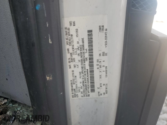 2017 Ford Transit with VIN 1FTYE2CG2HKA04494, listed as a Copart auction lot 55138925 with Not provided miles and Salvage title. Bid and sale history available at DreamBid. Image 13.
