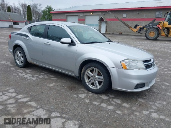 2012 Dodge Avenger SXT with VIN 1C3CDZCB5CN103557, listed as a IAAI auction lot 42178356 with 171,483 mi miles and . Bid and sale history available at carsss.com. Image 1.